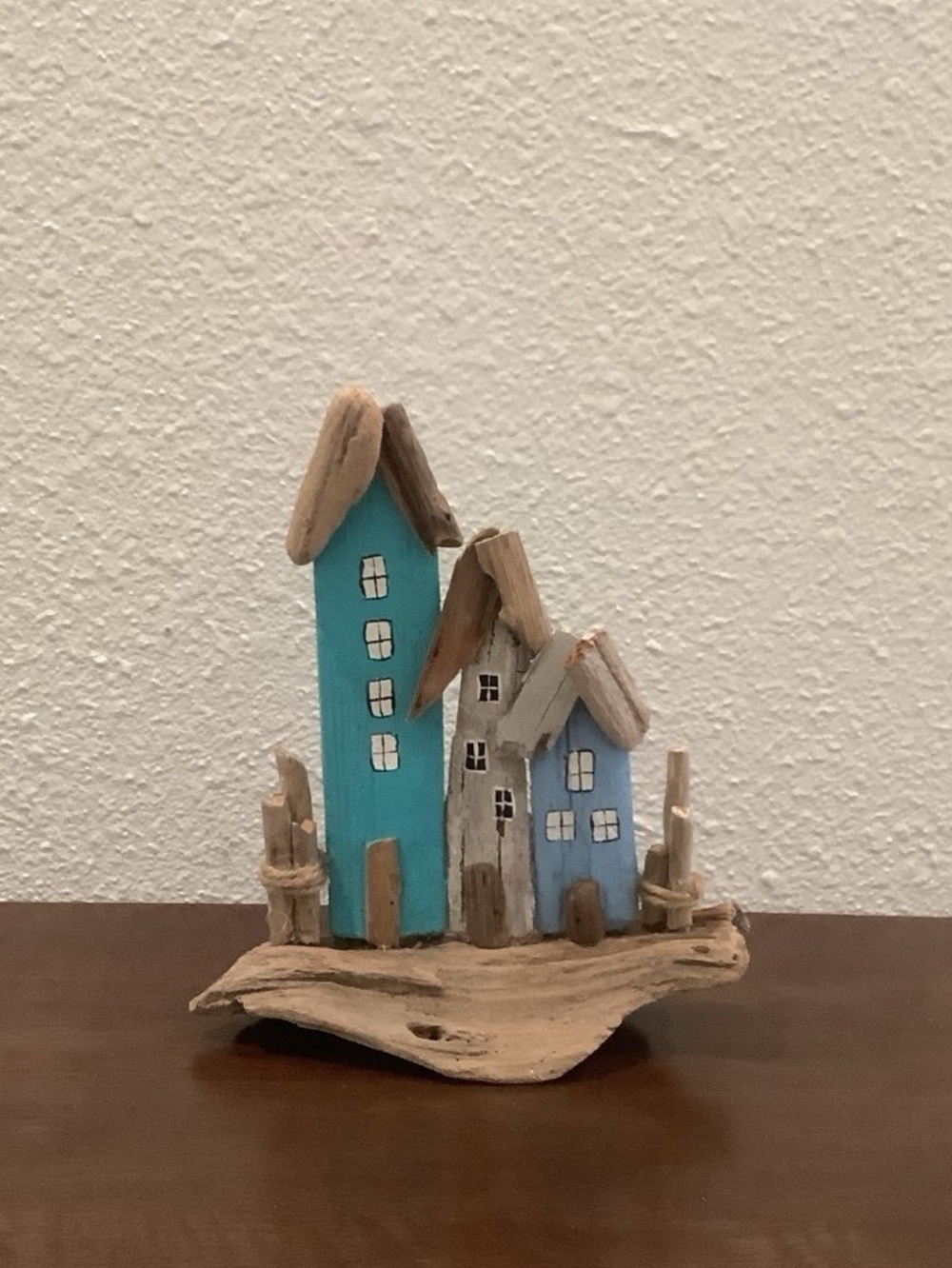 Driftwood Art, Driftwood Coastal Houses, Driftwood Wall Art, Coastal Decor - Picture 5 of 7